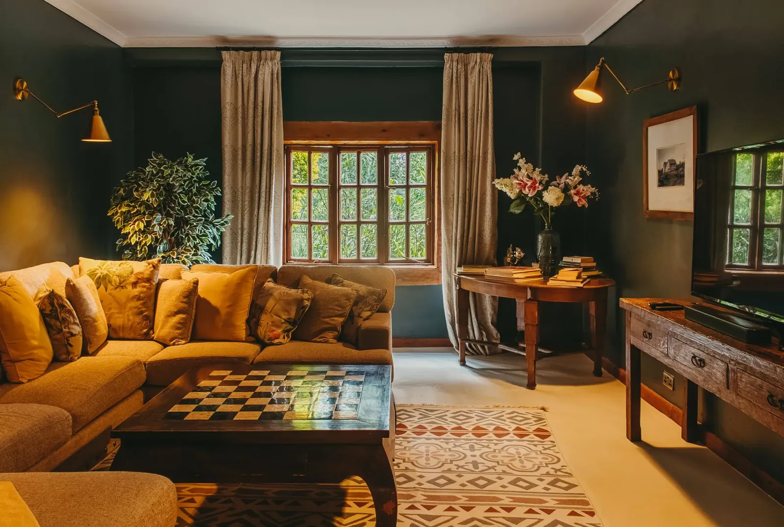 The cinema room at Mukima