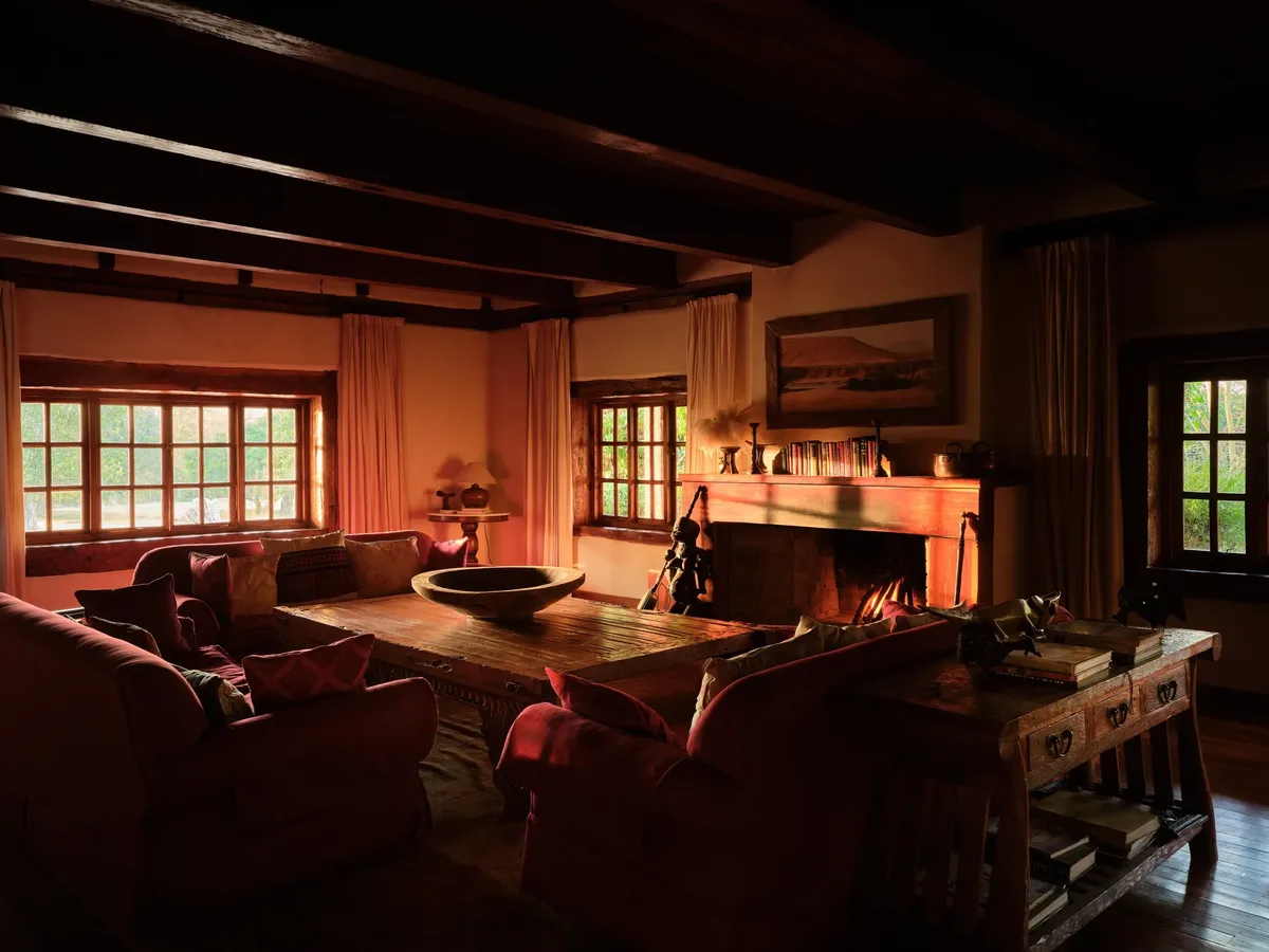 The sitting room at Mukima Manor